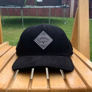 Black corduroy Callaway cap